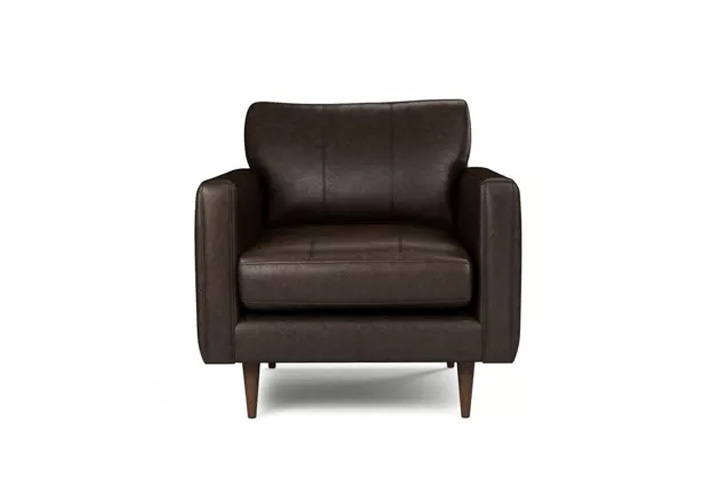 Montana Brown Leather  1 Seater Sofa