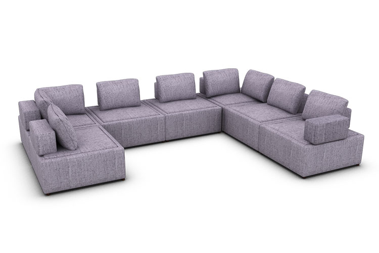 12 feet by 9 feet by 6 feet 'C' sofa
