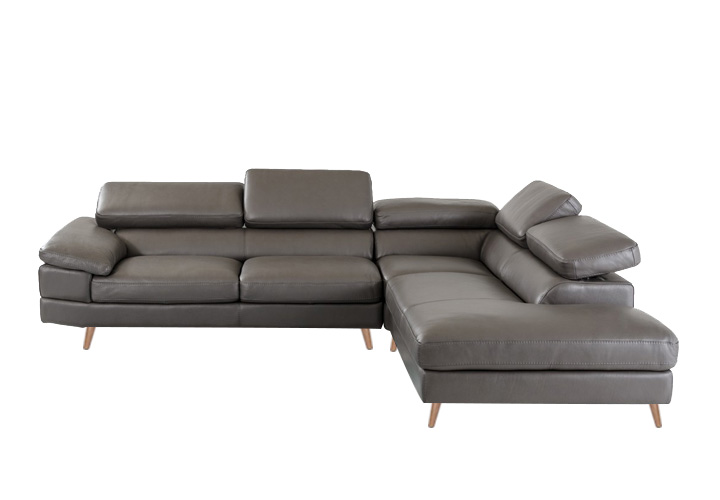 Buy Jupiter Grey Leather Motion Sofa Ediy.in