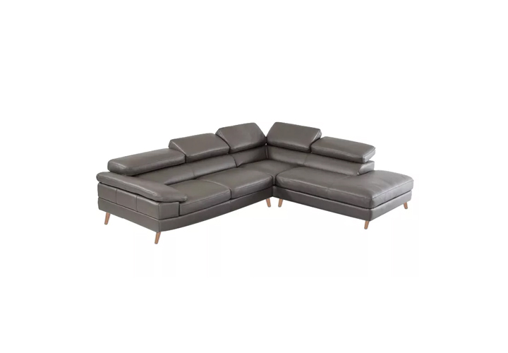 Jupiter Grey Leather Motion Sofa